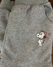 史努比兒童加絨褲女童2026新款冬季加厚棉褲中大童冬裝女童保暖褲童裝女 太陽(yáng)花努比K灰 130 曬單實(shí)拍圖