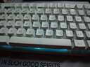 狼蛛（AULA）T610無(wú)線鍵鼠套裝 機(jī)械手感鍵盤鼠標(biāo) 可充電, 游戲背光鍵盤 筆記本電腦鍵盤 T610-白色冰藍(lán)光（無(wú)線鍵鼠套裝） 曬單實(shí)拍圖