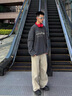 UR2025秋季新款男裝潮流假兩件字母超寬松長(cháng)袖T恤UMV450159 曬單實(shí)拍圖