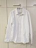羅蒙（ROMON）襯衫男長(cháng)袖純色襯衣商務(wù)休閑職業(yè)正裝通勤打底高檔工作服 白 4XL 曬單實(shí)拍圖