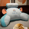 多功能乳膠卡通床頭靠墊護腰靠枕孕婦沙發(fā)靠枕抱枕腰枕辦公室靠枕 Lucky day粉色粉豬乳膠腰靠 60*40cm 曬單實(shí)拍圖