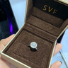 鑫萬福 摩天輪鉑金鉆石戒指奢華群鑲求婚結(jié)婚女鉆戒珠寶送老婆生日禮物 鉑金1.4克拉FG色（主1克拉+副40分） 曬單實(shí)拍圖