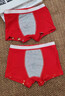 LangSha兒童內褲純棉紅色平角褲青少年10-18歲男童女童本命年鴻運短褲 男童馬到成功 180 建議體重85-100斤 曬單實(shí)拍圖