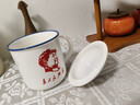 靜閑居為人民服務(wù)杯子陶瓷杯馬克杯水杯茶缸老式茶杯瓷杯帶蓋男士懷舊 為人民服務(wù) 450ml 401-500ml 曬單實(shí)拍圖