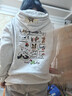 設計感刺繡松鼠連帽衛衣女2025新款加絨加厚寬松慵懶風(fēng)春季外套潮 花灰色 M 曬單實(shí)拍圖