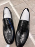 維絲圖西品牌男士純皮休閑皮鞋男2025新款潮流瘦版真皮素面商務(wù)正裝鞋 黑色 42 曬單實(shí)拍圖