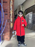 G.duck兒童羽絨服男款中長(cháng)款加厚寶寶小童中大童學(xué)生保暖外套過(guò)膝潮冬裝 紅色 巴拉樂(lè )貝/雪龍飛羽 130 cm(建議身高125-135cm) 曬單實(shí)拍圖