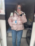 Teenie Weenie【趙露思同款丨黑金羽絨】小熊女裝羽絨服2025冬季新款保暖鵝絨服 粉色 S 曬單實(shí)拍圖