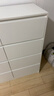 五斗柜客廳靠墻儲物柜臥室床尾收納柜簡(jiǎn)約現代家用抽屜柜落地斗柜 【雙排八抽*加厚板材】暖白色90CM 曬單實(shí)拍圖