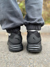 安踏男鞋運動(dòng)棉鞋男秋冬季加厚皮面防水高幫保暖防風(fēng)運動(dòng)鞋跑步鞋男子 【推薦加絨保暖皮面防水】黑 41 （8碼） 曬單實(shí)拍圖