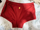 巴拉巴拉童裝兒童內褲平角棉女童短褲四角褲不夾PP五條裝寶寶親膚紅色新年 曬單實(shí)拍圖