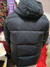 雅鹿三防免洗冬季羽絨服女短款2025新款連帽蓄熱面包服厚外套 黑色 L (165) 推薦125-140斤 曬單實(shí)拍圖