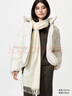 優(yōu)衣庫女裝無(wú)縫羽絨連帽外套/外套夾克25秋冬新款478577 01 乳白色 M /160/84A 曬單實(shí)拍圖
