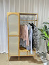 竹藝佳（ZHUYIJIA）掛衣架落地臥室內衣帽架子簡(jiǎn)易放衣服置物家用柜式多功能收納衣柜 【原色】100款 曬單實(shí)拍圖