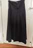 鷺青一原創(chuàng  )【八音盒】毛呢半身裙女秋冬復古設計感顯瘦a字百褶裙 黑灰色 M 曬單實(shí)拍圖