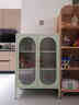 愛(ài)派森置物架落地喂養臺收納柜客廳靠墻茶水柜廚房雙開(kāi)門(mén)鐵皮柜鋼制收納 L綠【加深加厚層高可調】 正面圓弧雙門(mén)陽(yáng)光板600寬-三層 曬單實(shí)拍圖