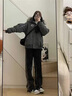 妙奕嘉棉服女士派克服2025新款冬季外套棉衣學(xué)生棉襖短款襖子小個(gè)子洋氣 美式灰色毛領(lǐng)連帽派克棉服 均碼 【建議130斤內】 曬單實(shí)拍圖