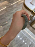 圣麗唯【順豐空運】翡翠手鐲油青冰種老坑玉石處理母親女朋友情人節禮物 內徑56mm圈口 曬單實(shí)拍圖