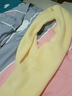 恒源祥羊毛圍巾女加厚保暖情侶披肩2025秋冬季百搭護頸圍脖女外搭披肩 MK皮標純色混紡-淡黃 曬單實(shí)拍圖