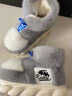 啟樂(lè )世家冬季新款高幫棉拖鞋男士居家休閑外穿防風(fēng)厚底舒適女士情侶雪地靴 灰色升級款【鳳伶貂】加厚耐磨 36-37 【偏小一碼】 曬單實(shí)拍圖
