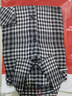 貓人（MiiOW）格子襯衫男士秋季休閑百搭長(cháng)袖襯衣男寬松外套衣服男裝 黑色 2XL  曬單實(shí)拍圖