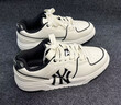 MLB官方學(xué)長(cháng)鞋女鞋子 情侶運動(dòng)鞋小白鞋NY休閑鞋增高板鞋男3ASXCA12N 紐約洋基隊/米白色/拍大半碼 36.5 (230mm) 曬單實(shí)拍圖