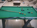 大雄（DAXIONG）兒童木制黑8桌球臺 小型美式英式臺球桌 兒童桌球玩具可折疊 特大號綠色折疊款1.6m 曬單實(shí)拍圖