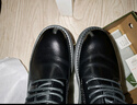 高哥增高皮鞋男商務(wù)正裝德比鞋頭層牛皮男鞋春季輕便厚底隱形內增高鞋 黑色【增高8cm】 40 曬單實(shí)拍圖