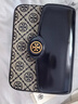 湯麗柏琦（Tory Burch）ROBINSON中號單肩斜挎漆皮豆腐包小方包TB女包 送女友新年禮物 海軍藍 152306-405 曬單實(shí)拍圖