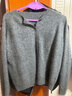 MUSLEY QUEEN2025秋冬新款寬松氣質(zhì)羊絨拉毛針織毛衣純色百搭無(wú)縫一體羊毛開(kāi)衫 天幕灰 均碼 曬單實(shí)拍圖