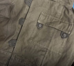 馬登工裝 法式瑞典機車(chē)夾克男阿美咔嘰不對稱(chēng)設計純棉珠帆布獵裝外套 綠色 2XL 曬單實(shí)拍圖