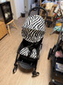 Stokke【楊佑寧同款】YOYO3 6+ 全能型推車(chē)折疊遛娃輕便嬰兒車(chē)可坐可躺 【狂野系列】YOYO3 6+斑馬紋坐墊 黑色車(chē)架 曬單實(shí)拍圖