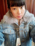 京功胖mm大碼牛仔外套派克服女冬季毛領(lǐng)可拆卸加絨保暖上衣潮 藍色面料 4XL 建議180-210斤 曬單實(shí)拍圖