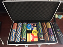 BR 德州撲克黏土籌碼俱樂(lè )部棋牌室專(zhuān)用麻將德?lián)浠I碼套裝14克粘土 300片【標準鋁箱】5-7人 曬單實(shí)拍圖