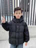 波波拉童年兒童羽絨服童裝男童冬季寶寶三防加厚面包服2025短款冬裝保暖外套 黑色 120 曬單實(shí)拍圖