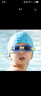 阿瑞娜arena兒童泳帽P(pán)U防水不勒頭舒適男女童通用游泳帽ASS2501-BLU藍色 曬單實(shí)拍圖