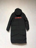安踏六度芯羽絨服 | 林孝埈同款冬季長(cháng)款過(guò)膝外套男加厚保暖連帽棉服 基礎黑-2 背后CHINA印花 L (男175) 曬單實(shí)拍圖