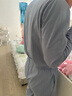 貓人男士睡衣男秋冬季純棉家居服大碼休閑圓領(lǐng)新款簡(jiǎn)約風(fēng)男家居服套裝 曬單實(shí)拍圖