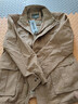 JEEP SPIRIT秋冬新款純棉夾克男裝多口袋立領(lǐng)寬松大碼工裝休閑水洗中長(cháng)款外套 卡其色 XL 曬單實(shí)拍圖