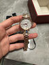 羅西尼（ROSSINI）女士手表石英表白盤(pán)鋼帶生日禮物送女友國表浪漫玫瑰纖薄 50034 曬單實(shí)拍圖