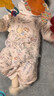 哈尼天空嬰兒夾棉連體衣新生兒秋冬外出連身衣寶寶薄棉衣服爬服 花園粉 66cm 曬單實(shí)拍圖