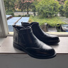 夢(mèng)特嬌男靴2025春季加絨保暖馬丁靴男英倫風(fēng)切爾西靴百搭商務(wù)休閑皮靴子 黑色【加絨加厚】 41 曬單實(shí)拍圖
