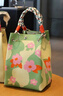 斐月伽 手提包飯盒包針織手拎春夏泫雅風(fēng)便攜上班大容量手提通勤水桶包 綠色盛夏 曬單實(shí)拍圖