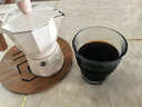 樂(lè )扣樂(lè )扣意式摩卡壺家用小型咖啡壺萃取煮咖啡機手沖咖啡器具 奶油白【三杯份】含濾紙100張 曬單實(shí)拍圖