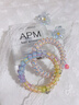 APM彩虹電話(huà)線(xiàn)發(fā)圈明星同款女孩彩虹色高彈力發(fā)繩無(wú)痕不勒甜美風(fēng)發(fā)飾 【繽紛樂(lè )園】2條/盒 曬單實(shí)拍圖