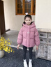 G.duck小黃鴨女童羽絨服冬季新款洋氣寶寶冬裝兒童加厚冬款短款棉服外套 西瓜紅 120 cm 曬單實(shí)拍圖