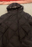 三彩2025冬季新款連帽羽絨服格子拼接白鴨絨外套中長(cháng)女 經(jīng)典黑 S 155/80A  寬松版型  可適當拍小 曬單實(shí)拍圖