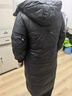 鴨鴨（YAYA）佟麗婭同款長(cháng)款羽絨服女過(guò)膝2025年冬季新款東北超厚韓版極寒外套 黑色 S 曬單實(shí)拍圖
