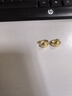 18k真金電鍍拉絲橢圓形耳扣簡(jiǎn)約時(shí)尚氣質(zhì)耳環(huán)輕奢高級感耳飾批發(fā) 耳扣-金色（18k真金電鍍） 曬單實(shí)拍圖