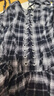 UR秋季新款女裝復古格紋打攬花苞吊帶連衣裙UYV750088 黑色格子 L 曬單實(shí)拍圖